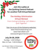 Quilting Central Podcast: Holiday Stitchcation Virtual Retreat