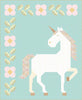 Unicorn Garden quilt kit featuring Little Posies fabric by Cayla Naylor in a keepsake box