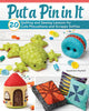 Put a Pin in It book cover with frog, house, and pieced pincushions