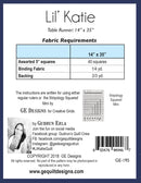 Lil' Katie - Table runner pattern 195