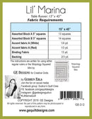 Lil' Marina - Table Runner Pattern 212