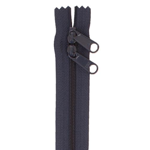 30" Double Slide Zipper -Navy