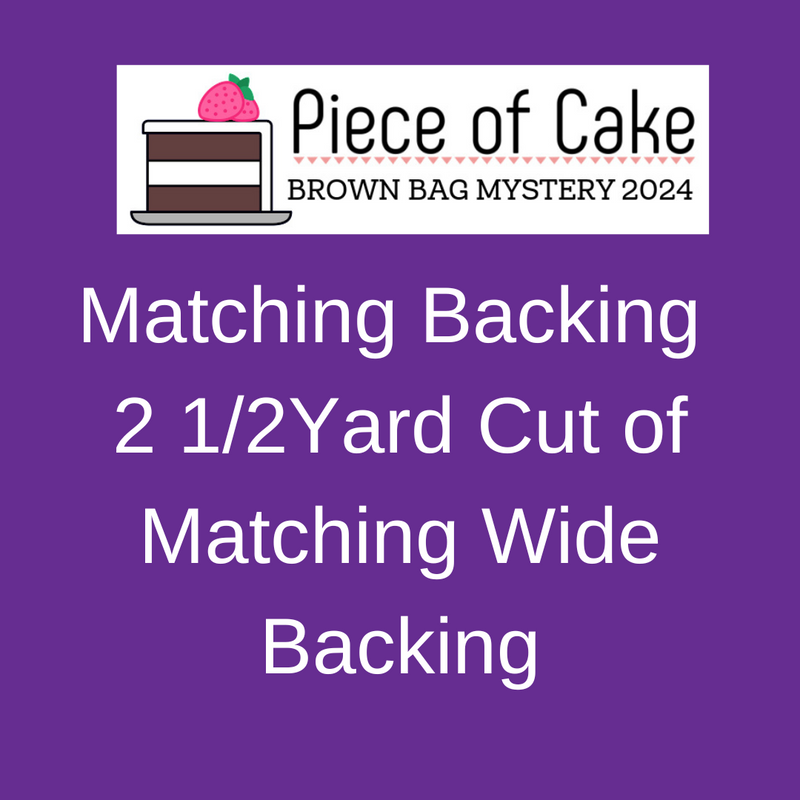 Brown Bag Mystery 2024 Matching Backing