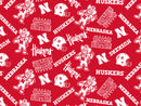Pre-Order UNL Nebraska Husker - Quilting Fabric - Herbie - Red