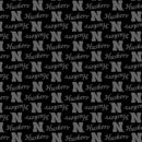 Pre-Order UNL Nebraska Husker - Quilting Fabric - Huksers - Black