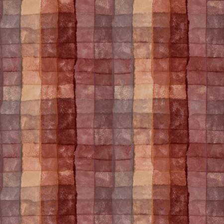 Brown 108in Wideback Pixels Plaid