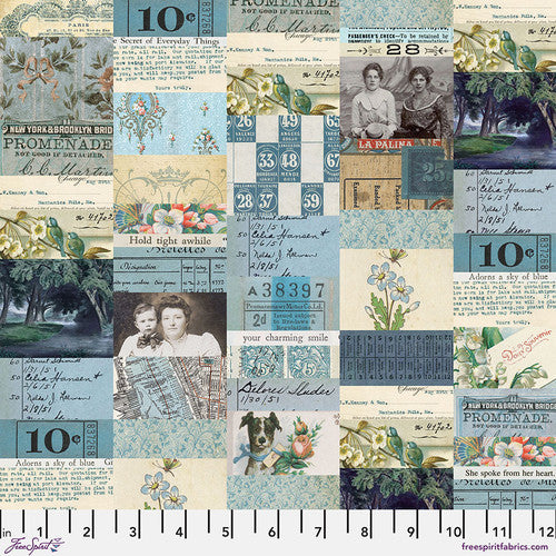 Blue Collage - Blue || Tim Holtz Palette Blue