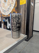 PRE ORDER - Quilting 9 to 5 20 oz. Tumbler with Clear Lid