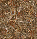 Quilt Dakota Shop Hop - Quilting Fabric Wideback - Paisley  - Brown
