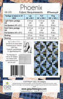 Phoenix - Fat Quarter Pattern 1 232