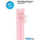 30" Double Slide Zipper - Pale Pink