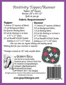 Positivity Table Runner & Topper Pattern 182