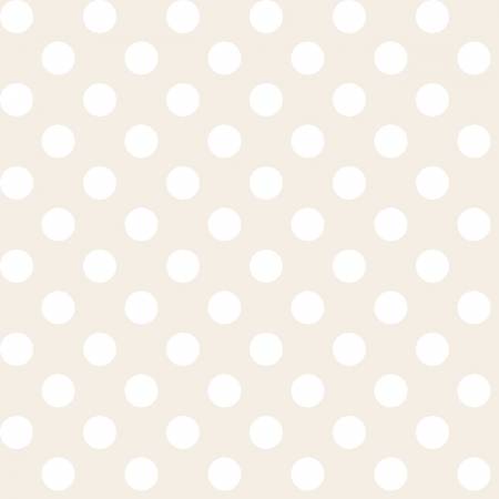 Cream Dots 108in Wide Back