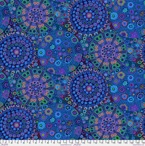 Millefiore 108" - Blue || Kaffe Fassett Collective Quilt Backs