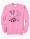 Pre-Order - Quilting 9 to 5 Crewneck Sweatshirts - Pink