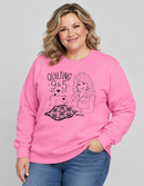 Pre-Order - Quilting 9 to 5 Crewneck Sweatshirts - Pink