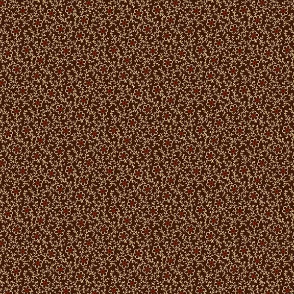 Paula's New Companions - Flower Vine Brown