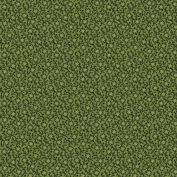 Paula's New Companions - Flower Vine Green