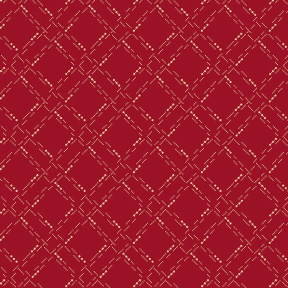 Paula's New Companions - Dotted Grid Red