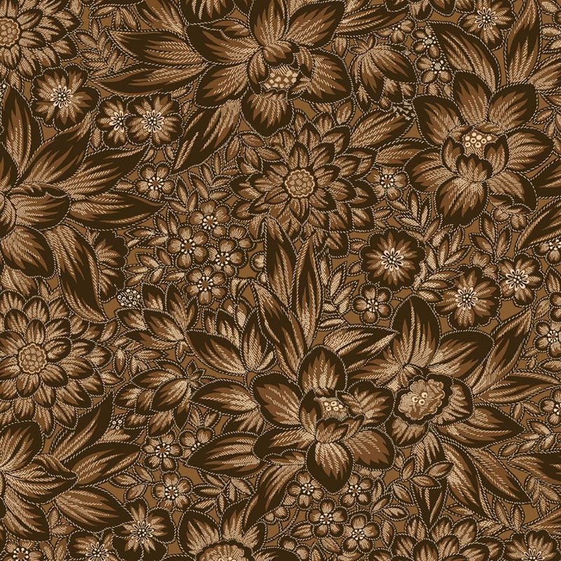 Floral 108" - R361014D  COFFEE