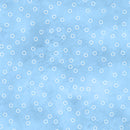 Sorbet Flannel Fabric Blender Petite Circles Blue