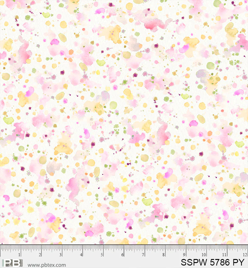 Sally's Speckle 108" - Pink & Yellow