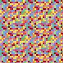 Game Over - Pixel Camo Multi - Cotton Fabric