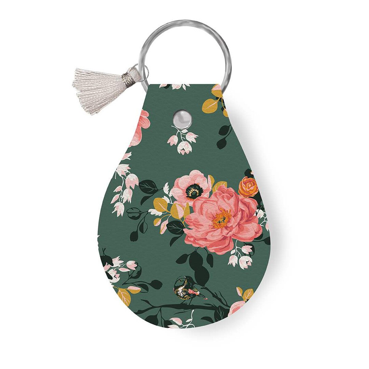 Leather Circle Key Chain Porch Swing