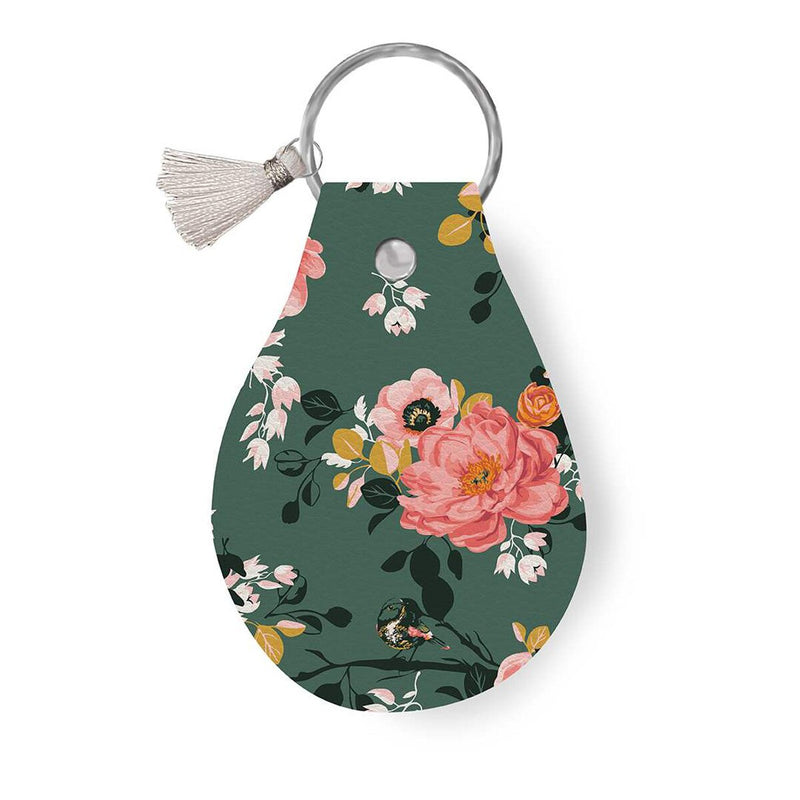 Leather Circle Key Chain Porch Swing