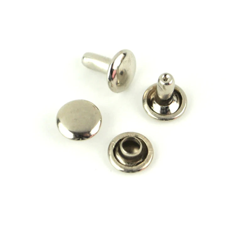 24 SMALL RIVETS 6MM Antique