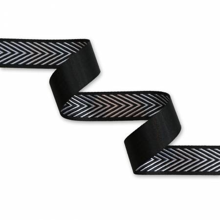 Silver Chevron Webbing 1-1/2in x 50yd