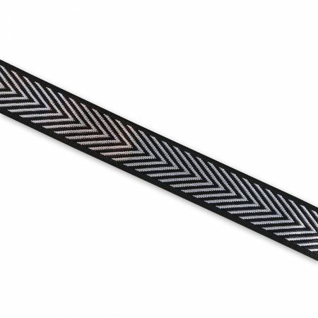 Silver Chevron Webbing 1-1/2in x 50yd