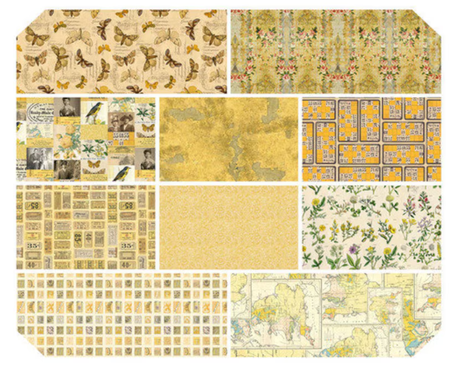 Tim Holtz Palette Yellow - Fat Quarter Bundle