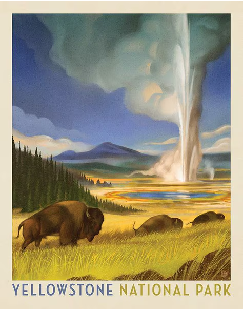 National Parks -  Yellowstone National Park Poster Panel