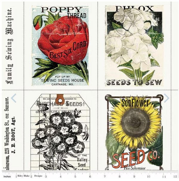 Sewing Seeds III - Sewing Seed Packs White