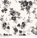 Ink & Ivory Large Floral Ivory - 108"