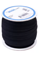 Fold-over Elastic 3/4in x 1YD Black