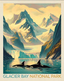 Glacier Bay Orcas Panel Quilt Kit