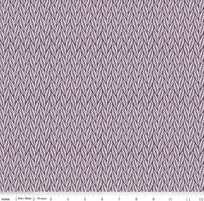 Evening on the Prairie - Geo Leaves Purple