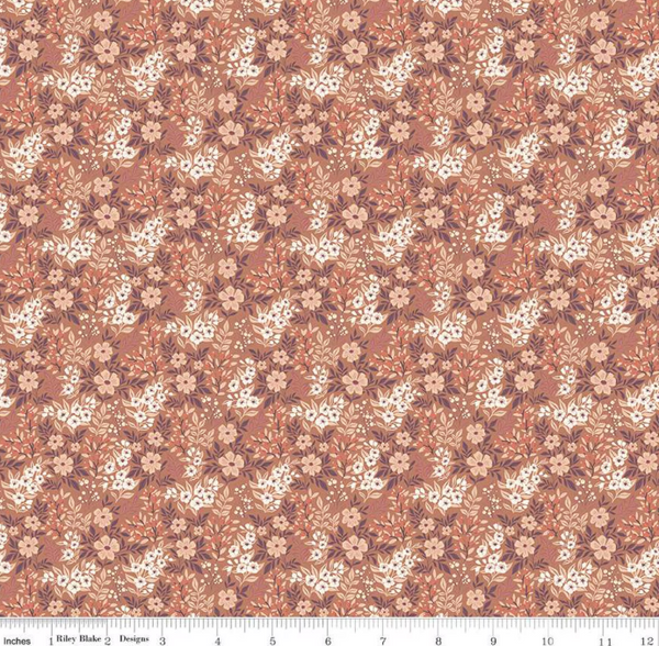 Evening on the Prairie - Ditsy Floral Umber