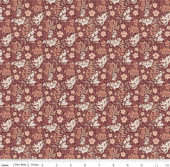 Evening on the Prairie - Ditsy Floral Marsala