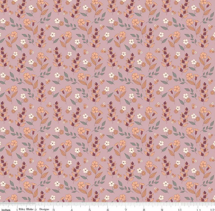 Evening on the Prairie - Autumn Floral Mauve