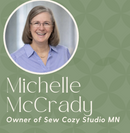 Michelle McGrady from Sew Cozy - Woven Ribbon Star Table Topper - Rapid City SD
