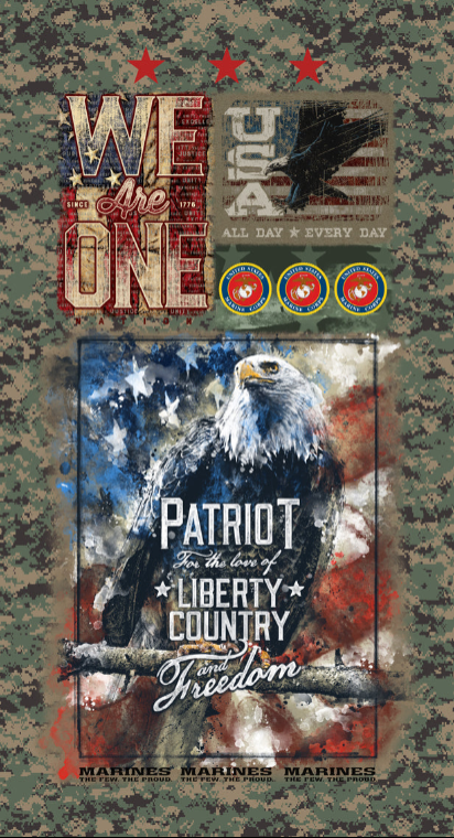 Marines Triptych Quilt Kit