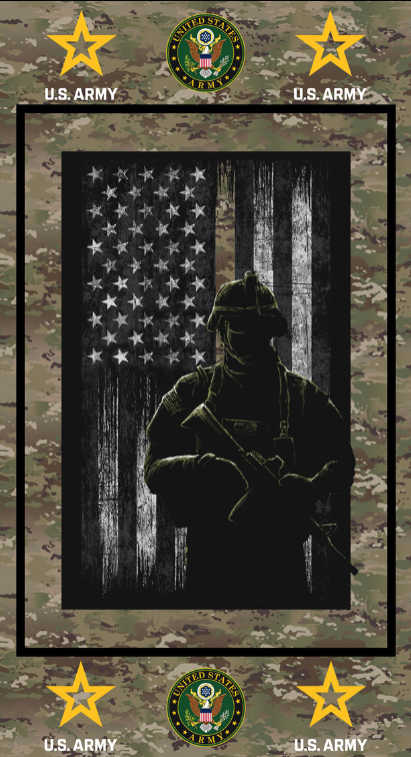 Army Triptych Quilt Kit