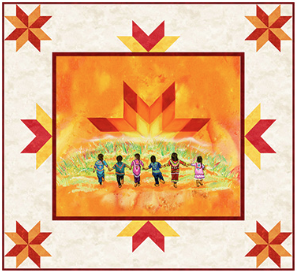 Always In Our Hearts Wall Hanging Kit Option 2 Cream Border