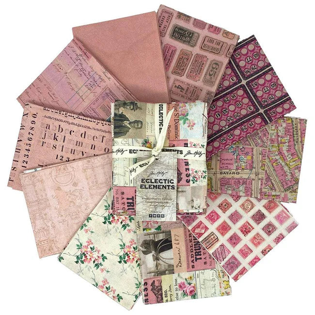 Tim Holtz Palette Pink Fat Quarter Bundle