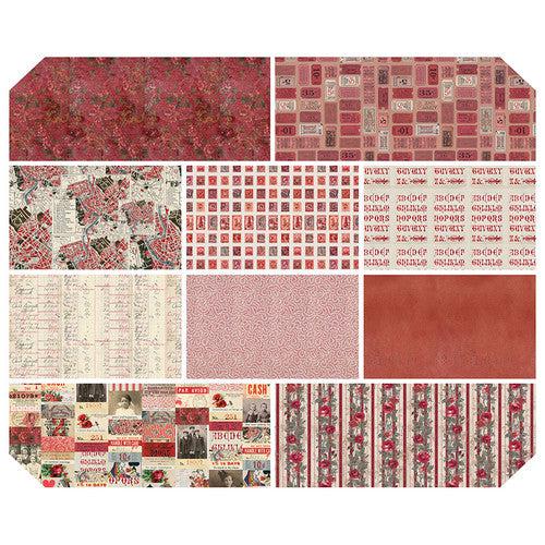 Tim Holtz Palette Red Fat Quarter Bundle