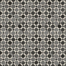 Botanical Sketchbook – Cotton – Star Grid – Gray/Black