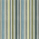 Paddle & Pine Stripes Blue/Green fabric with blue, green, and cream stripes